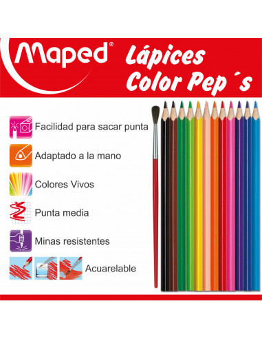 Lapices Acuarelables Deli Emotion X36 Colores + Pincel