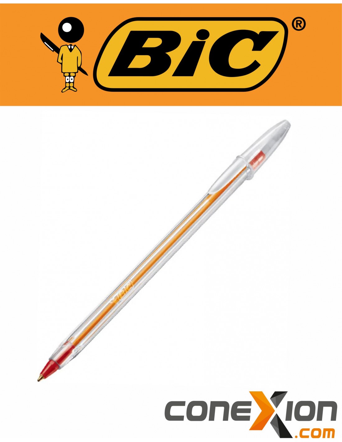 Boligrafo Bic Cristal Fine 0.8 Mm Roja