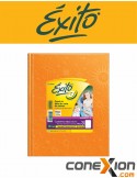 Cuaderno Escolar Exito E3 Forrado Araña T/dura X 96 Hojas Rayadas Naranja