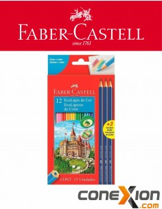 Set de Lápices de Colores Faber Castell Ecolapiz en Lata X12