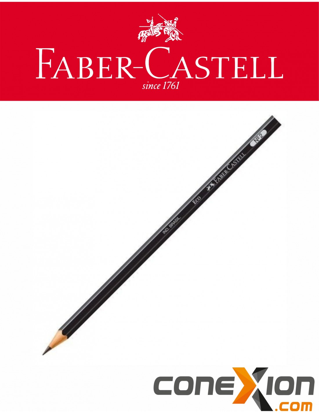 Lapiz Grafito 2Hb Redondo 1205 1 Unidad Faber Castell - Dimeiggs